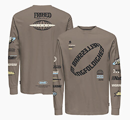 T-shirt "Racer" med lange ærmer